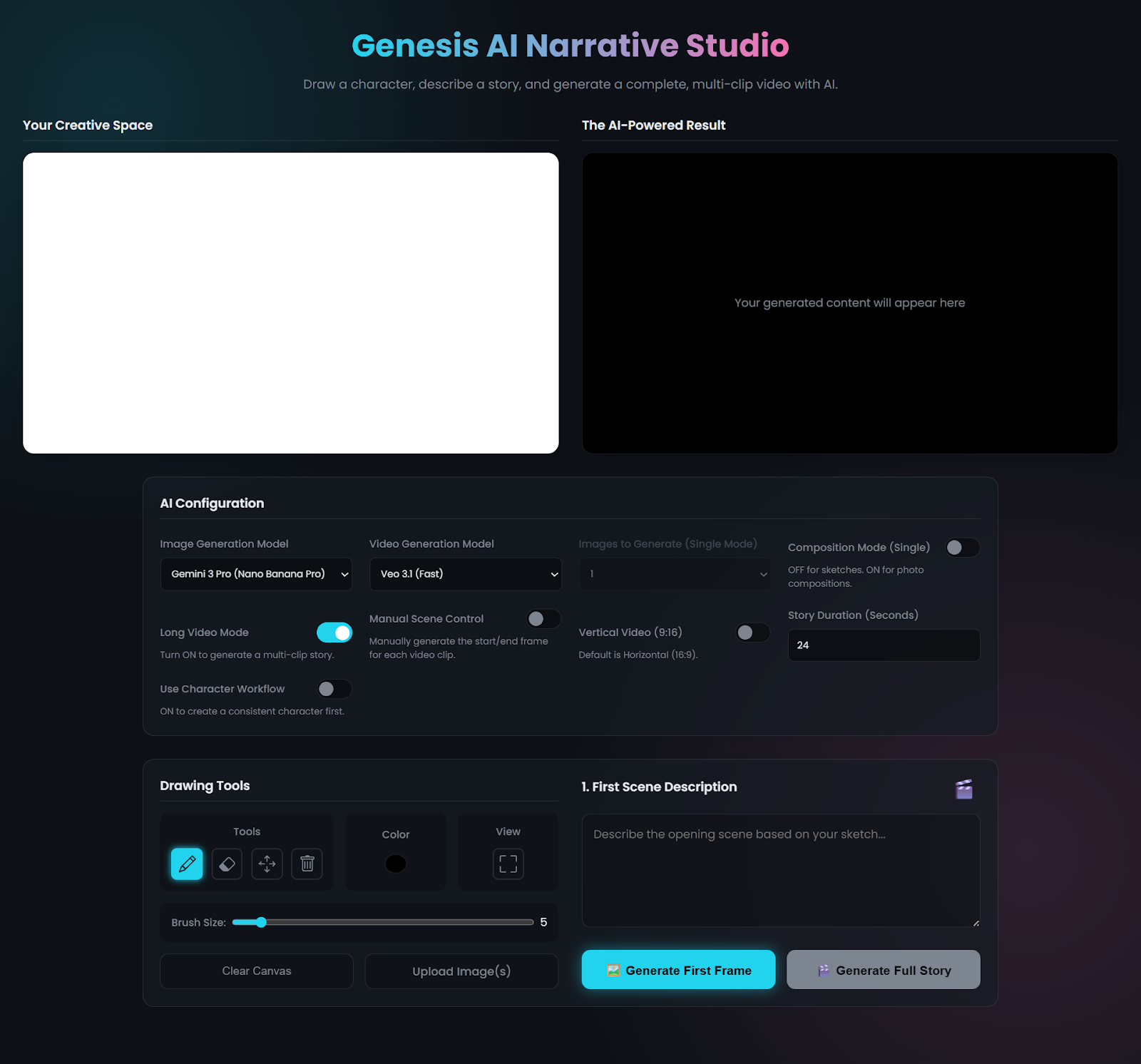 GensKAI Studio Interface